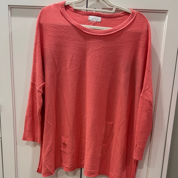 Women's Coral Sweater - Crew Neck - Picture 1 of 7